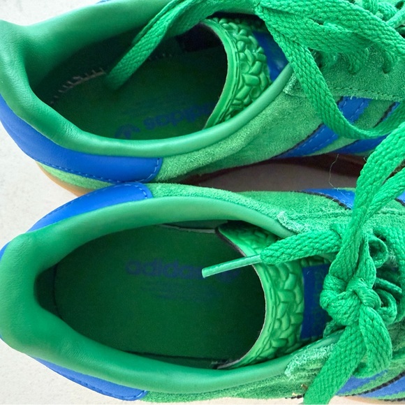 Adidas Gazelle green and blue platform Sneakers - Picture 3 of 4